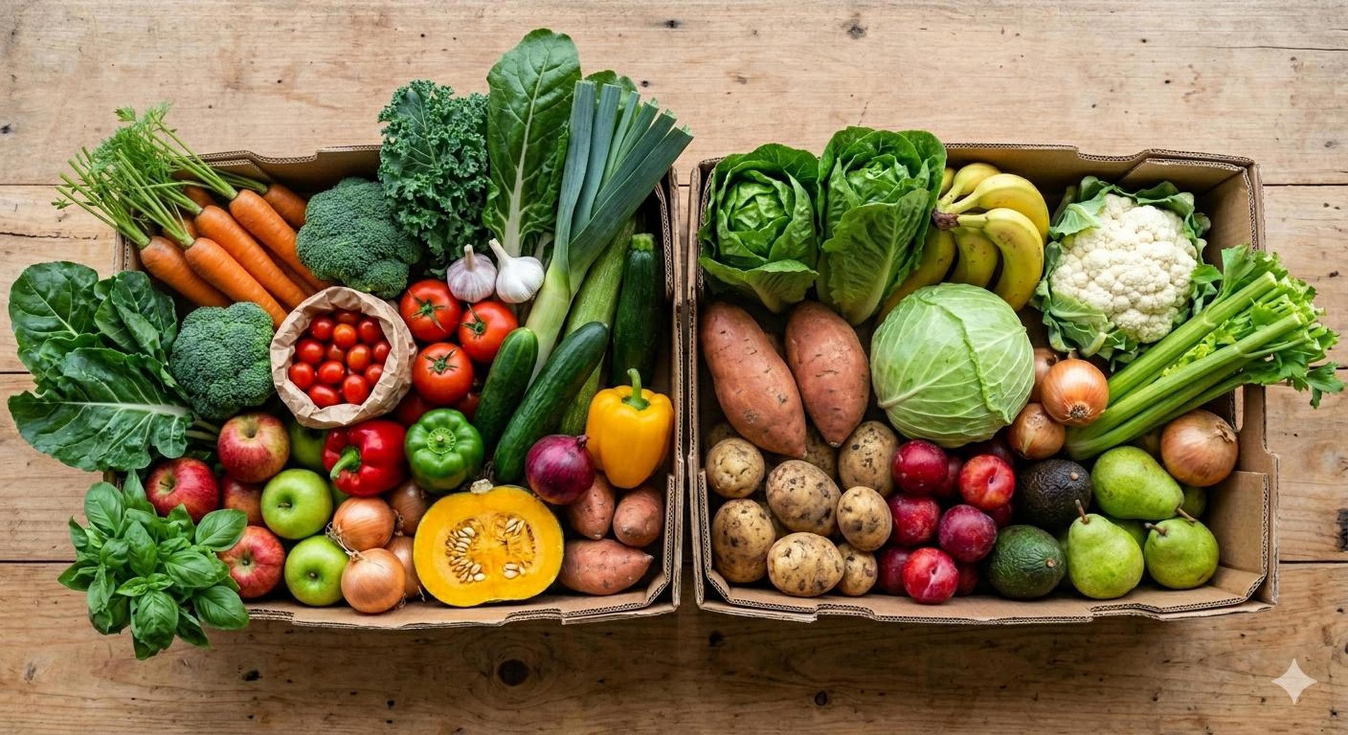 $139 the organic box with the LOT fruit & veg